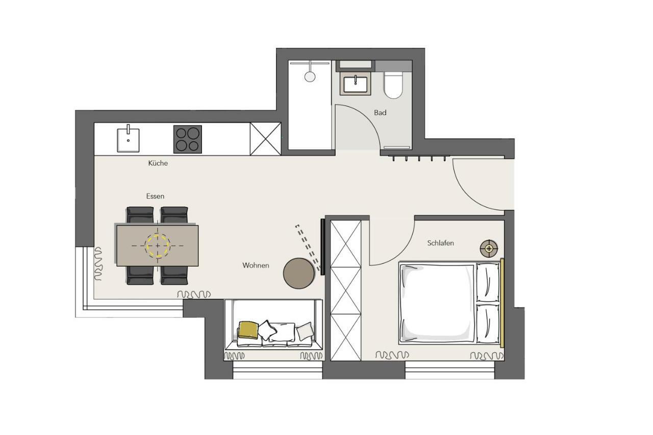 מינכן Modern Apartment Near Downtown מראה חיצוני תמונה
